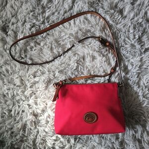 Dooney & Bourke Red Nylon Crossbody Pouchette